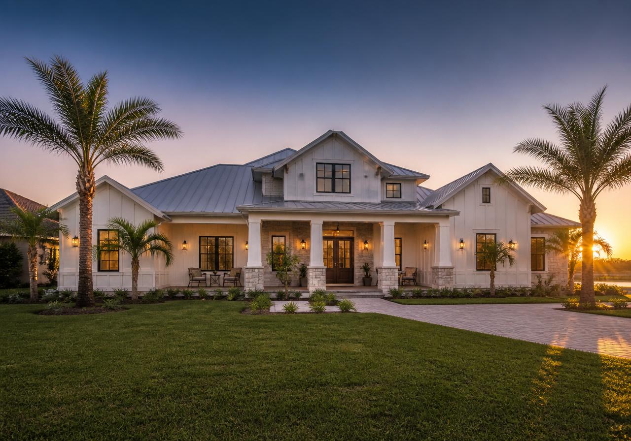 Custom home built in Florida